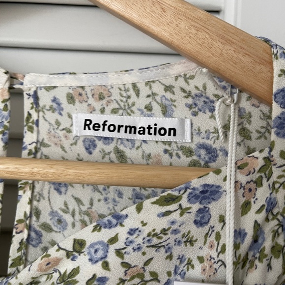 Reformation Floral Tamra Pixie Dress - Sz 8 - Picture 4 of 6